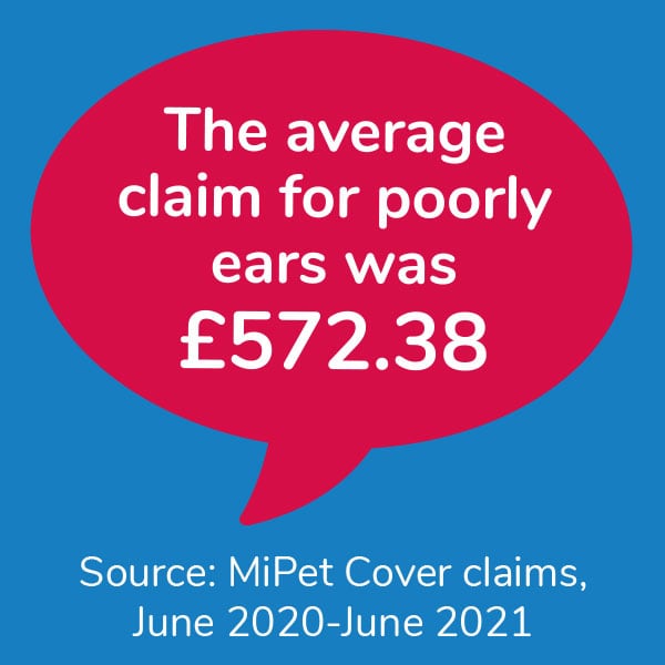 The average claim for poorly ears was £572.38