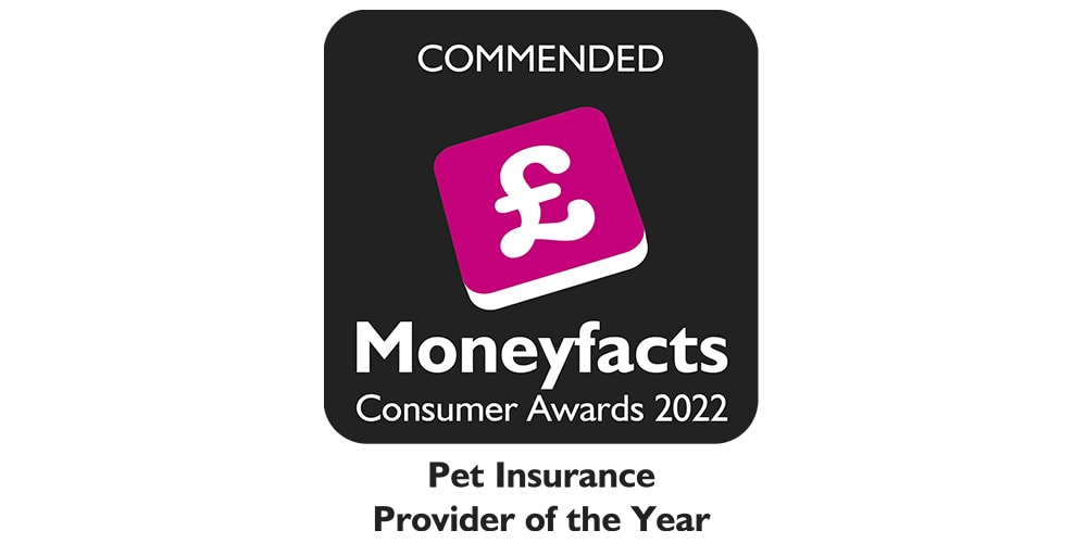 Moneyfacts Commended Pet Insurer of the Year